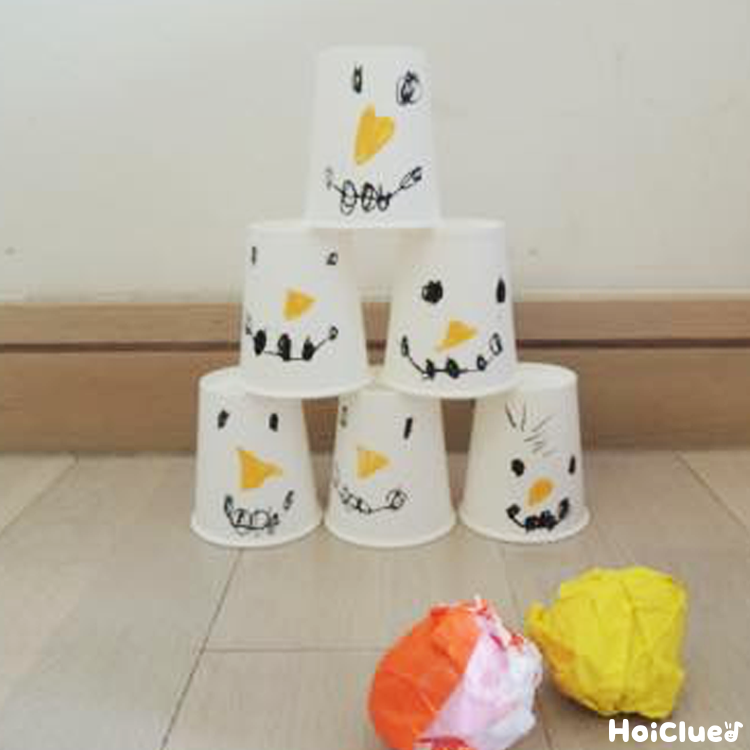 雪合戦ごっこ〜お部屋の中でも楽しめる手作り雪遊び〜