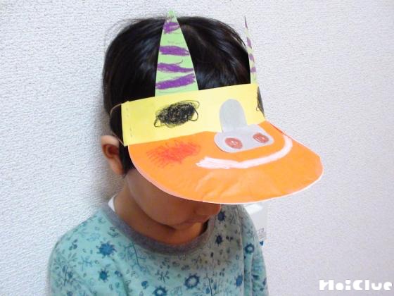 鬼に変身サンバイザー！〜節分時期に楽しめそうな製作遊び〜