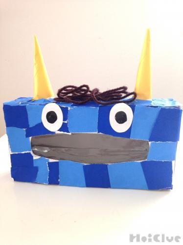 ボックスティッシュの鬼の顔〜3つのアレンジ展開が楽しめる製作遊び〜