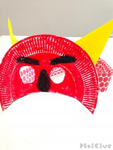 紙皿のおにマスク〜鬼に変身できちゃう製作遊び〜