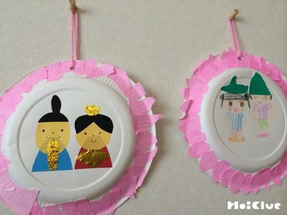 ももいろおひなさま〜手作り壁掛けかざり〜