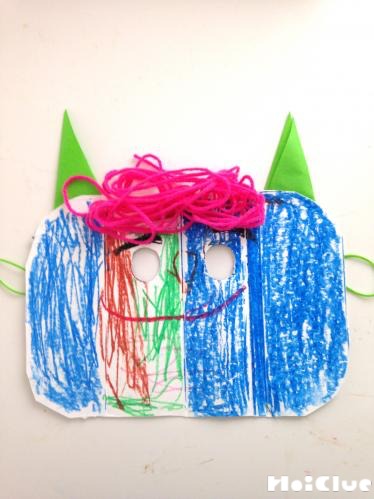 牛乳パックの鬼のお面〜鬼に変身できちゃう製作遊び〜