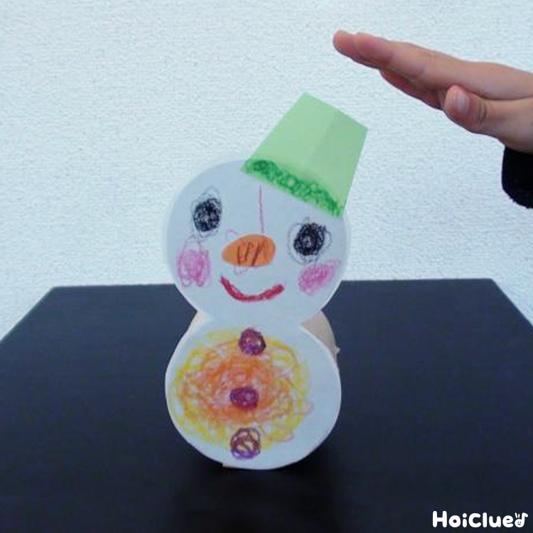 ゆらゆら雪だるま〜動かして楽しむ手作りおもちゃ〜