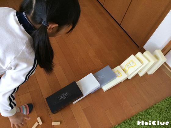 並べて倒して！なんでもドミノ〜身近なもので楽しむドミノ遊び〜