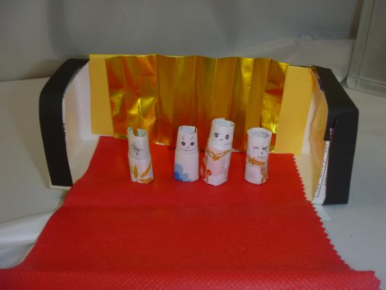 クルクル指人形deひな人形〜ひな祭りにちなんだ製作遊び〜