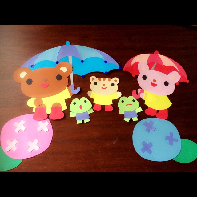 【みんなの投稿】６月壁面 梅雨