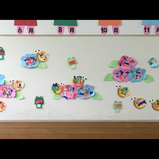 【みんなの投稿】２歳児6月壁面