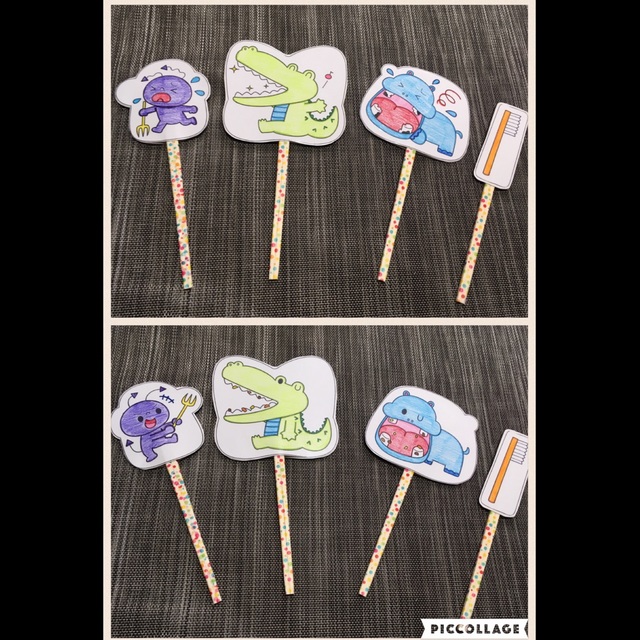 【みんなの投稿】虫歯予防デー(*^^*)ペープサート*\(^o^)/*