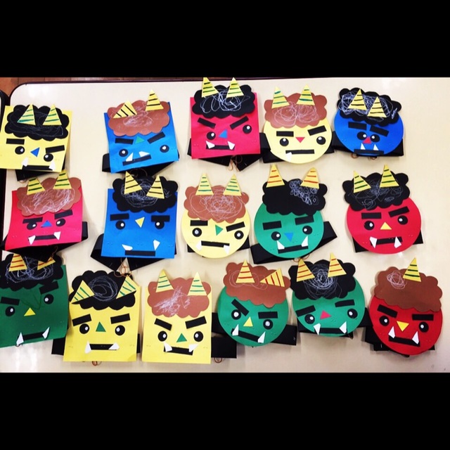 【みんなの投稿】２歳児鬼のお面