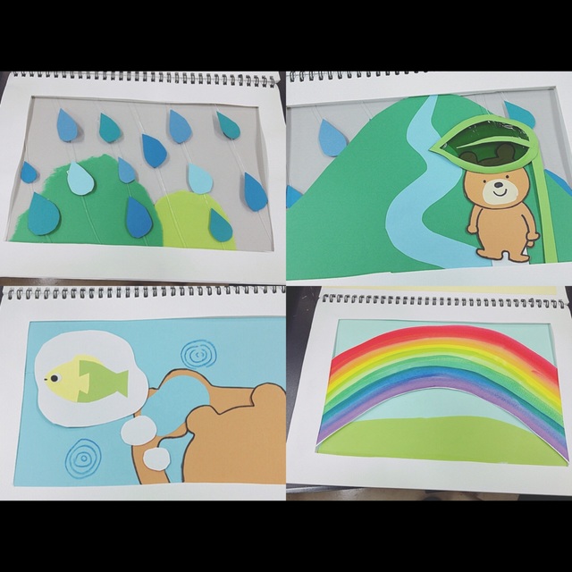 【みんなの投稿】スケッチブックシアター『あめふりくまのこ』♩