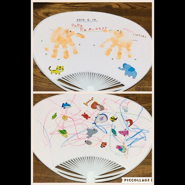【みんなの投稿】父の日⭐️手形アート(*^^*)