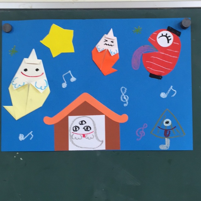 【みんなの投稿】7・8月の壁面  4歳児