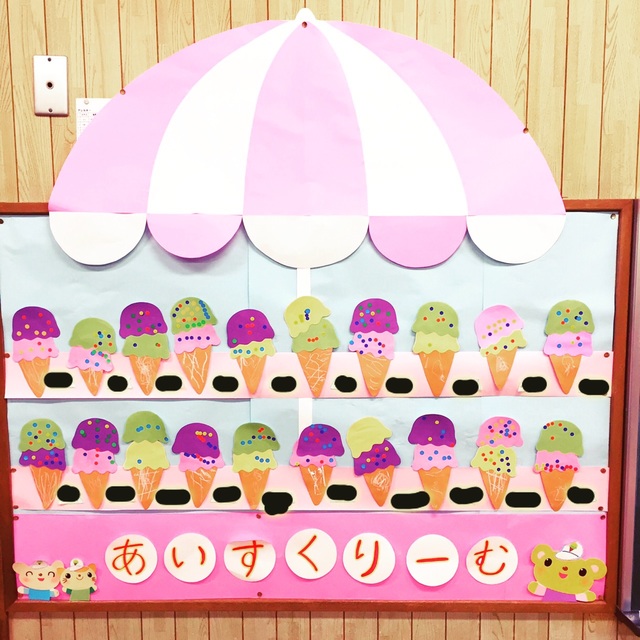 【みんなの投稿】＊壁面＊アイスクリーム