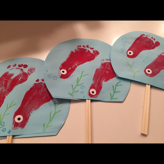 【みんなの投稿】足形deうちわ