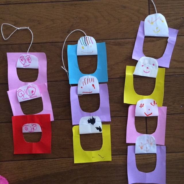 【みんなの投稿】３歳児ニコニコ繋ぎ