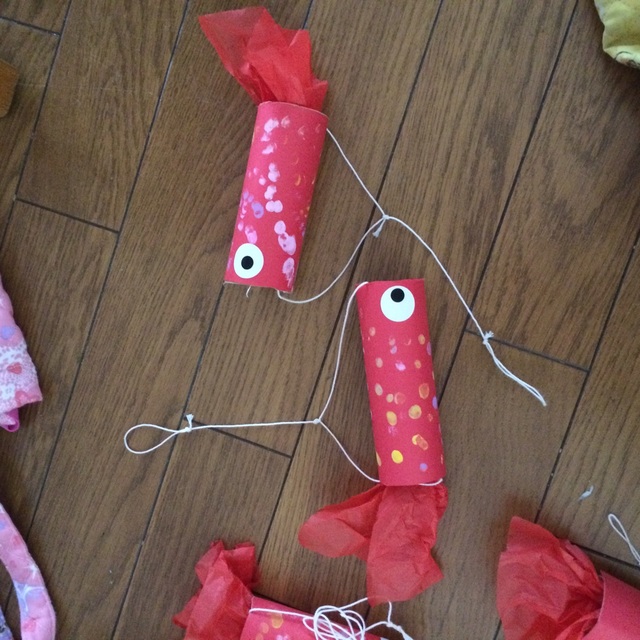 【みんなの投稿】３歳児 金魚ちょうちん