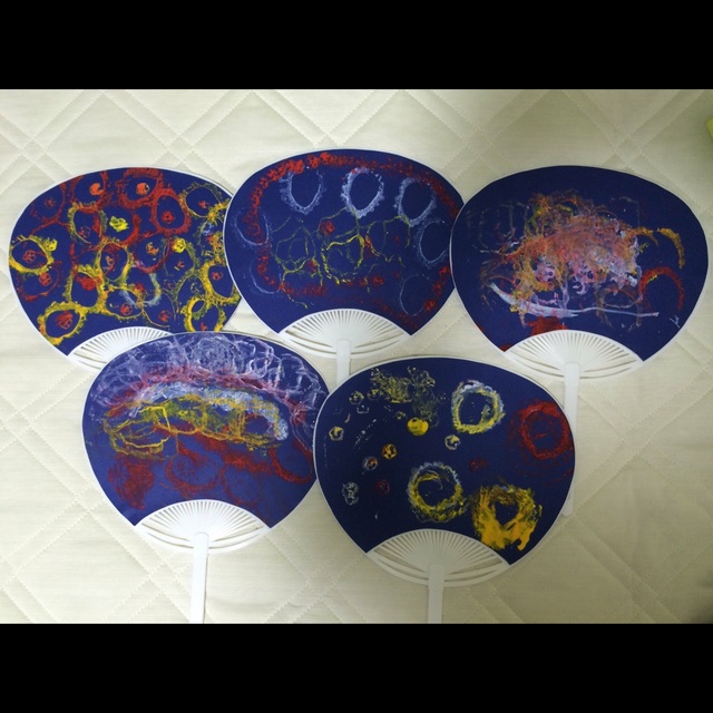 【みんなの投稿】野菜スタンプのうちわ