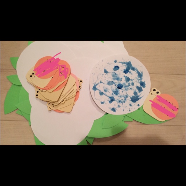 【みんなの投稿】【あじさいのバブルアート】