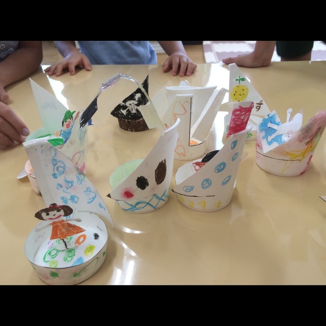 【みんなの投稿】【紙コップでヨット】