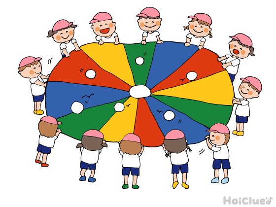 パラバルーン（ポップコーン）〜ボールを使った動きのある表現方法〜