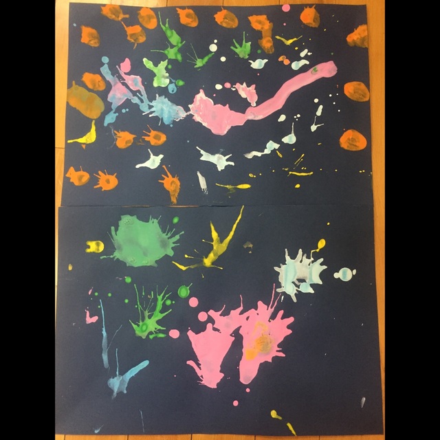 【みんなの投稿】【吹き絵の花火】