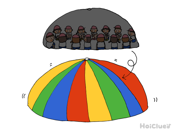 パラバルーン（きのこ）〜バルーンの中の世界が楽しめる表現方法〜