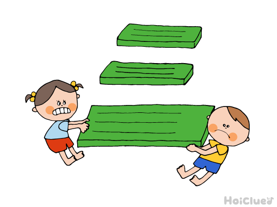 ひっぱれマット〜力を合わせて！作戦いろいろ親子競技〜