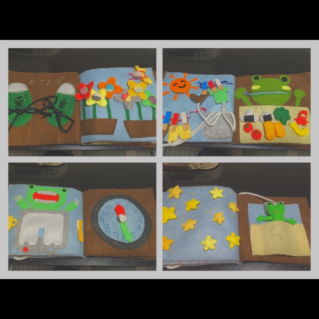 【みんなの投稿】❁﻿布絵本❁﻿子供が自ら興味を持ち成長をする絵本！