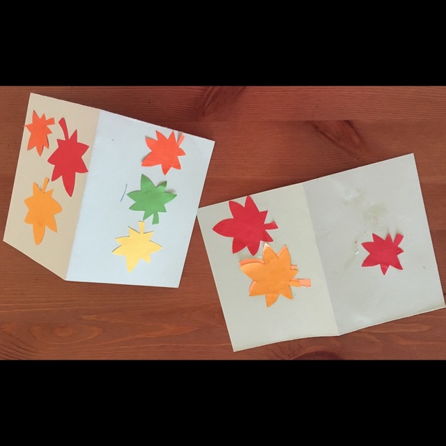 【みんなの投稿】もみじいっぱいのカード敬老の日。