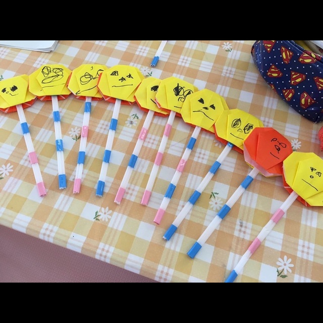 【みんなの投稿】かぼちゃのステッキ (1.2歳児)