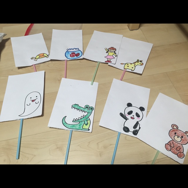 【みんなの投稿】ペープサートくるくる傘！