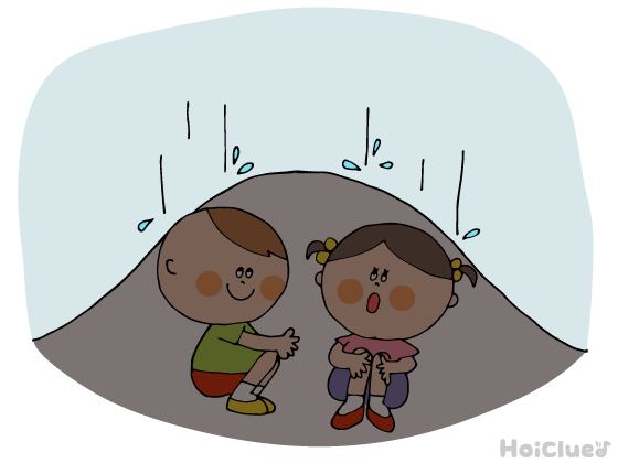 ポツポツ！ばしゃばしゃ！ビニールシートテント〜雨の日だからこそ楽しめる戸外遊び〜