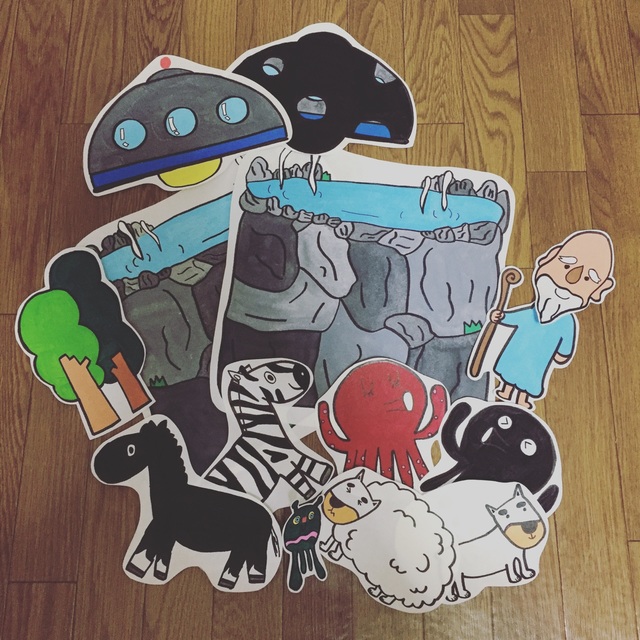 【みんなの投稿】パネルシアター「きれいきれい温泉とモクモク仙人」