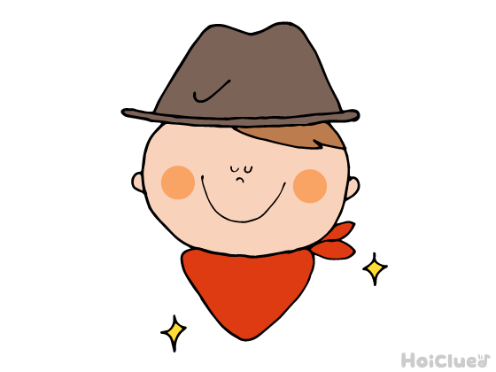 カウボーイにへーんしん！〜ハンカチ1枚で楽しめる、なりきり遊び〜