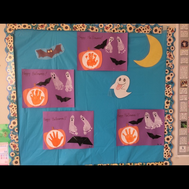 【みんなの投稿】1歳児足型 オバケ