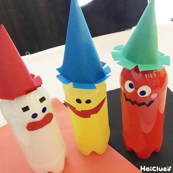 ヘンテコ！色水オバケトリオ〜ハロウィンにぴったりの製作遊び〜