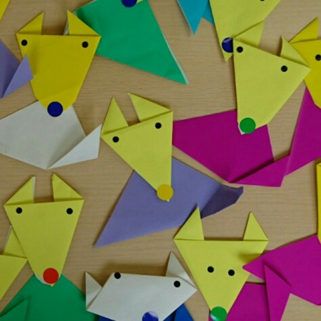 【みんなの投稿】⚫きつねの折り紙