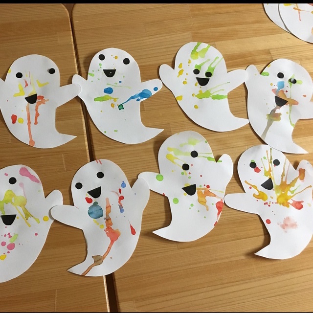 【みんなの投稿】ハロウィン吹き絵 2歳児