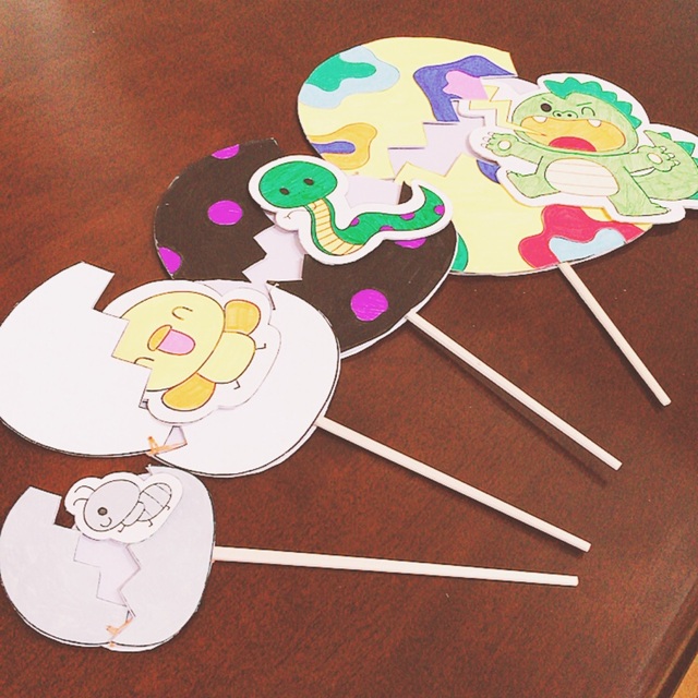 【みんなの投稿】【まあるいたまご】ペープサート