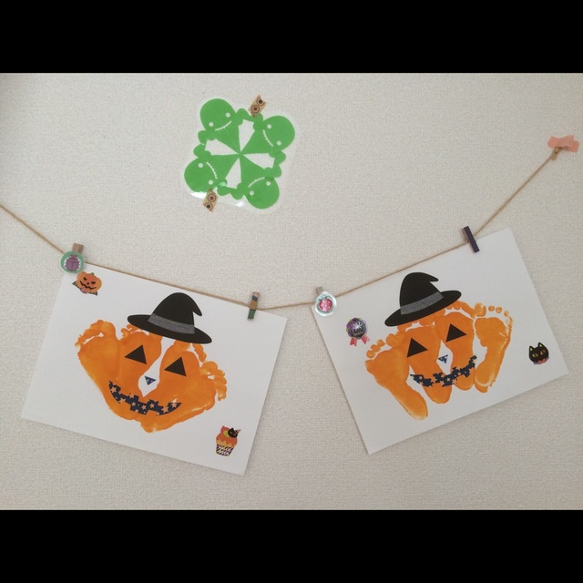 【みんなの投稿】ハロウィン　足型ジャックオーランタン