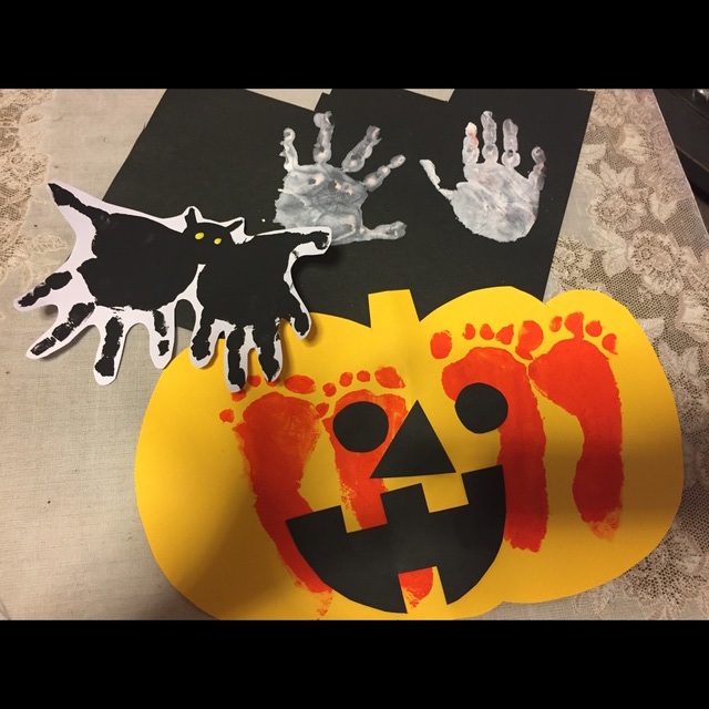 【みんなの投稿】ハロウィン　足型ジャックオーランタン