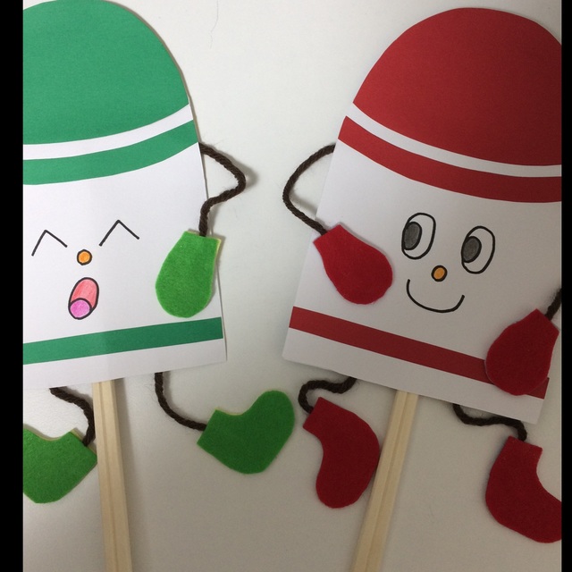 【みんなの投稿】ペープサート「どんな色がすき」