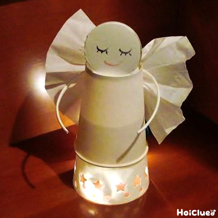 キラキラドレスのほんわか天使〜クリスマスにちなんだ製作遊び〜