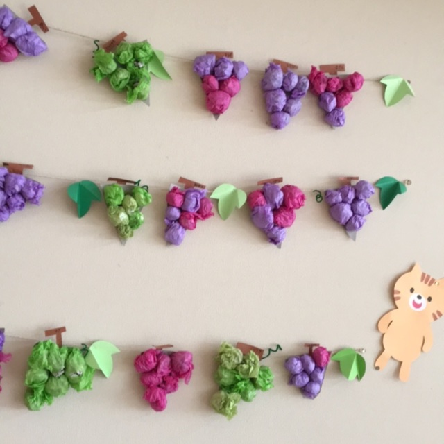 【みんなの投稿】ぶどう壁面