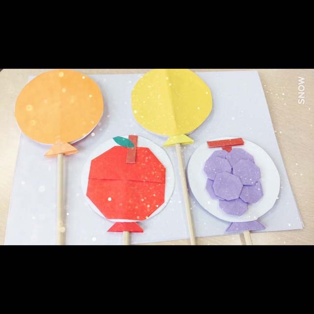 【みんなの投稿】【果物ペープサート】