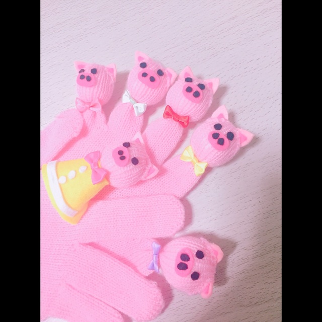 【みんなの投稿】5匹のこぶた手袋シアター