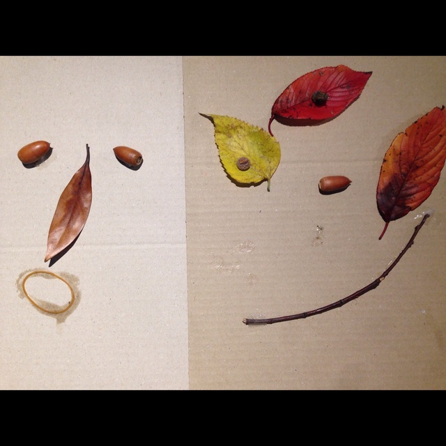 【みんなの投稿】【秋の素材でおえかき遊び】