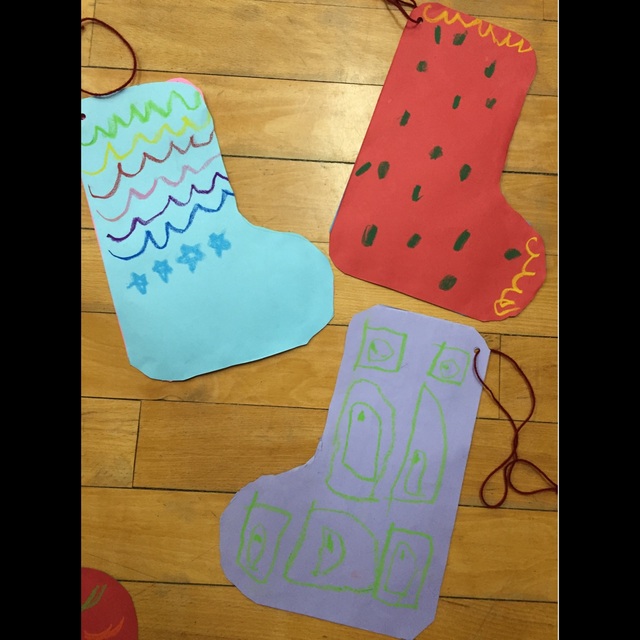 【みんなの投稿】【クリスマス製作〜くつした〜】