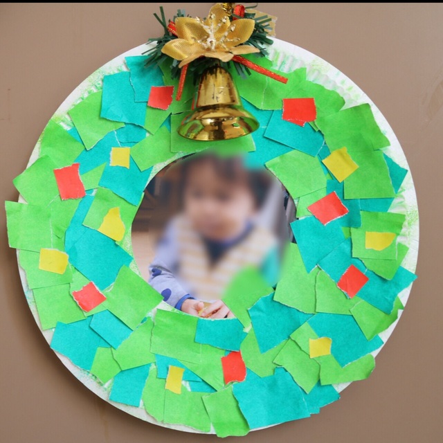 【みんなの投稿】紙皿クリスマスリース