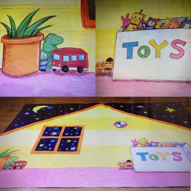 【みんなの投稿】【おもちゃのチャチャチャ・背景画】